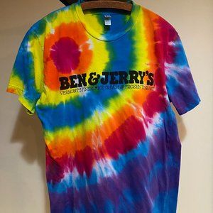 Vintage Ben & Jerry's Tie Dye Tee Medium - New